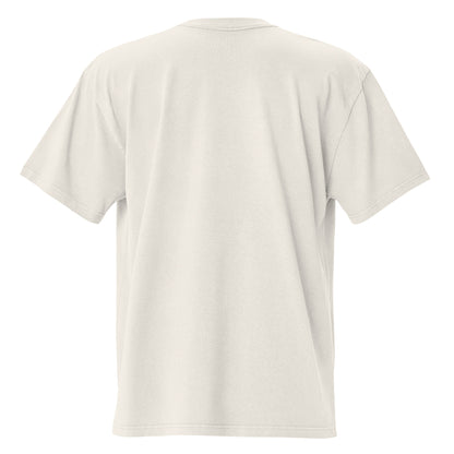 Hypethreadz Oversized Faded T-Shirt - Vintage Cream Streetwear Tee - 100% Cotton