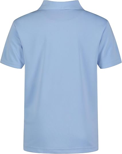 HypeThreadz Men’s Light Blue Classic Short Sleeve Polo Shirt - Image 2