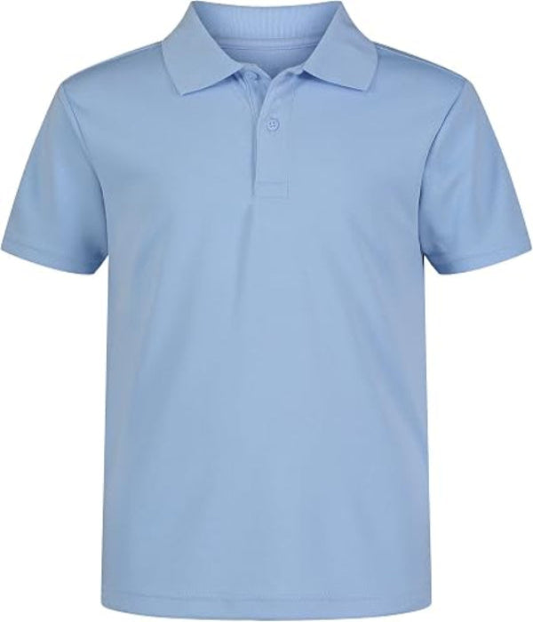 HypeThreadz Men’s Light Blue Classic Short Sleeve Polo Shirt