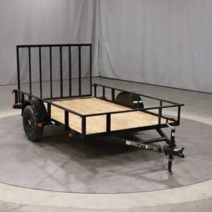 6x10 Single Axle Utility Trailer - Wood Floor & LED Lights